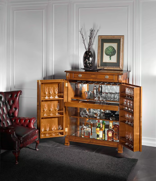 CAPRICCI - Cherry wood bar cabinet by Prestige - view 3
