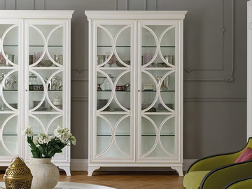 DAMA - Wood and glass display cabinet by Prestige - view 2