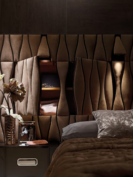 GRAN DUCA - Bed with storage headboard by Prestige - view 3