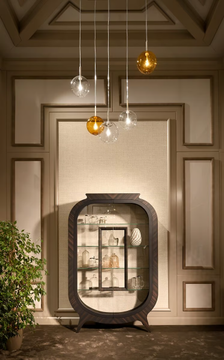 GRAN DUCA - Art Nouveau wood and glass display cabinet by Prestige - view 3