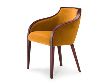 GRAN DUCA - Upholstered velvet chair with armrests by Prestige - view 2