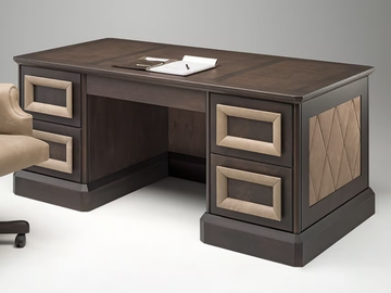 GRAN DUCA - Rectangular maple writing desk by Prestige - view 2