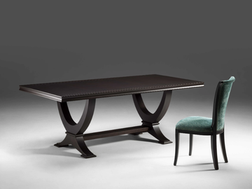 Wenge table - Rectangular wenge living room table by Prestige - view 3