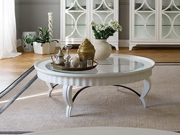 DAMA - Wood and glass coffee table by Prestige - view 3