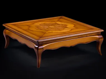 CAPRICCI - Square wooden coffee table for living room by Prestige - view 2