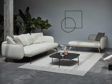 ECHO - 3 seater fabric sofa with removable cover by Prostoria - view 3