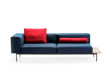 CONVERT - Sectional sofa with integrated magazine rack with headrest by Prostoria - view 3