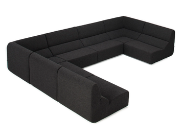 LAYOUT - Sectional fabric sofa by Prostoria - view 2
