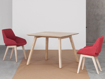 MONK - Square solid wood table by Prostoria - view 3