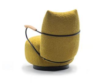 BUFFA - Fabric easy chair with armrests by Prostoria - view 3