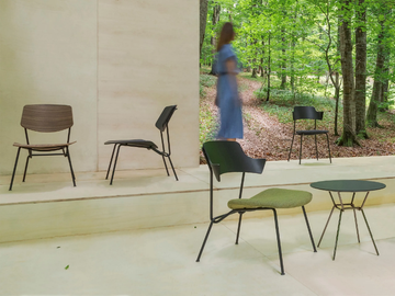 STRAIN - Plywood easy chair with integrated cushion by Prostoria - view 3