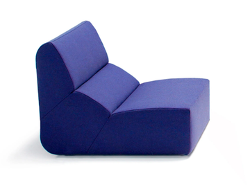 LAYOUT - Modular fabric armchair by Prostoria - view 2