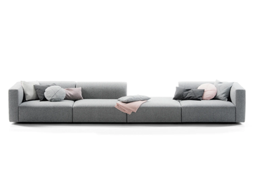 MATCH - Sectional fabric sofa by Prostoria - view 2