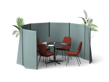 SEPARE LOW - Freestanding office screen by Prostoria - view 2