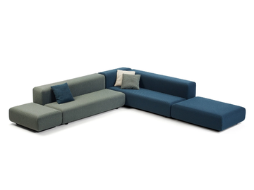 KLASTER - Corner fabric sofa by Prostoria - view 2