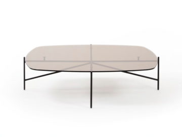 TINKER - Low glass coffee table for living room by Prostoria - view 2