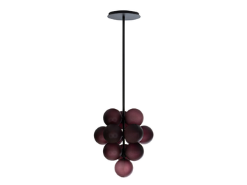 STELLAR GRAPE PENDANT BIG - Blown glass pendant lamp by Pulpo - view 3