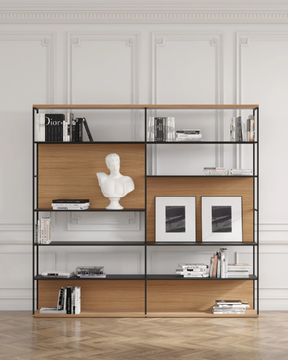 LITERATURA OPEN - Open freestanding wooden bookcase by Punt - view 3