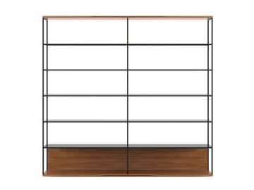 LITERATURA OPEN - Open freestanding wooden bookcase by Punt - view 2
