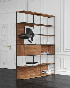 LITERATURA SELECTION - Open freestanding wooden bookcase by Punt - view 3