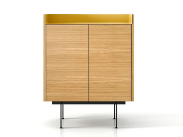 STOCKHOLM - Wooden highboard with doors by Punt - view 2
