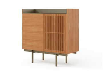 STOCKHOLM - Wooden highboard with doors by Punt - view 2