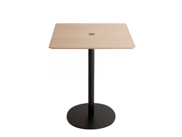 NUCLEO - Square steel and wood table by Punt - view 2