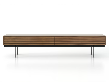 SUSSEX SLIM - Rectangular wooden console table with drawers by Punt - view 3