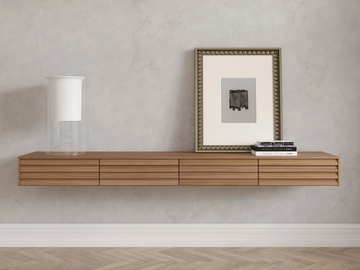 SUSSEX SLIM - Wall-mounted wooden TV cabinet with drawers by Punt - view 2