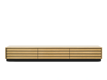 SUSSEX SLIM - Wall-mounted wooden TV cabinet with drawers by Punt - view 3