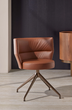 SENA - Upholstered chair with armrests by Punt - view 3