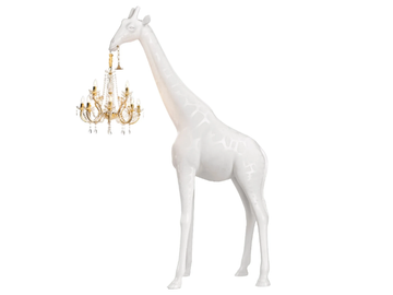 GIRAFFE IN LOVE M INDOOR - Polyethylene floor lamp by Qeeboo - view 2