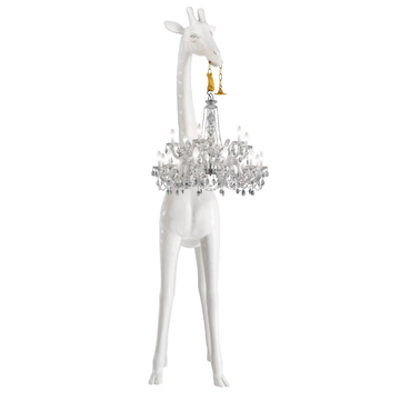 GIRAFFE IN LOVE - Fiberglass floor lamp by Qeeboo - view 3