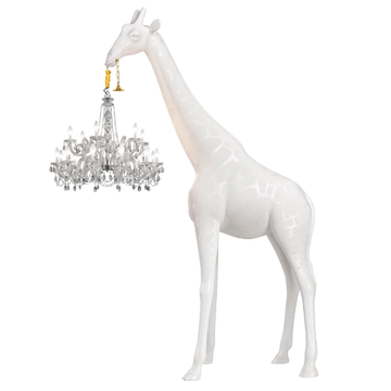 GIRAFFE IN LOVE - Fiberglass floor lamp by Qeeboo - view 2