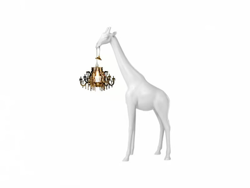 GIRAFFE IN LOVE XS - Polyethylene floor lamp by Qeeboo - view 2