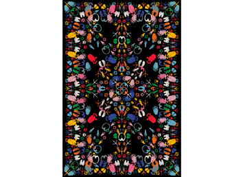 LET'S DANCE ANIMAL TRACES - Patterned rectangular rug by Qeeboo - view 2
