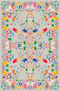 LET'S DANCE ANIMAL TRACES - Patterned rectangular rug by Qeeboo - view 3