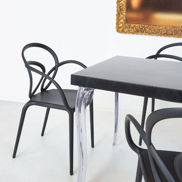 LOOP - Stackable polypropylene garden chair by Qeeboo - view 3