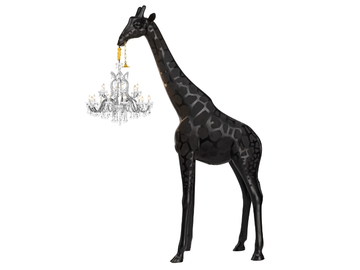 GIRAFFE IN LOVE INDOOR - Polyethylene floor lamp by Qeeboo - view 2
