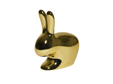 RABBIT METAL BABY - Polyethylene kids chair by Qeeboo - view 2