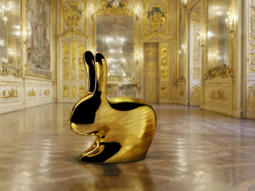 RABBIT METAL - Polyethylene chair by Qeeboo - view 3