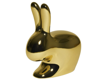RABBIT METAL - Polyethylene chair by Qeeboo - view 2