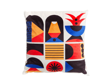 FACE - Square polyester cushion by Qeeboo - view 3