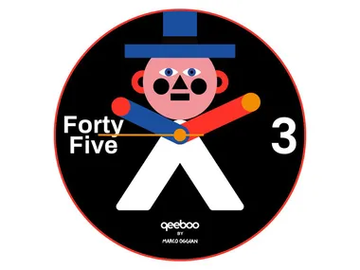 MR. WALLY - Wall-mounted ceramic clock by Qeeboo - view 2