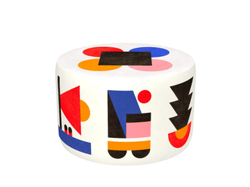 HOME DESIGN - Round polyester pouf by Qeeboo - view 2