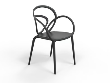 LOOP - Stackable polypropylene garden chair by Qeeboo - view 2