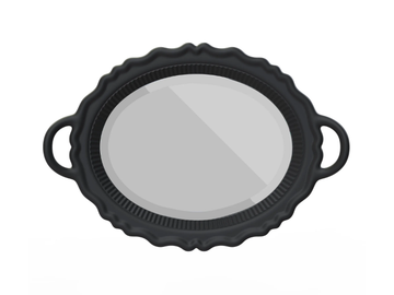 MIROIR - Oval framed mirror by Qeeboo - view 2