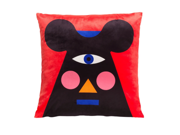 MR. MOUSE - Square polyester cushion by Qeeboo - view 2