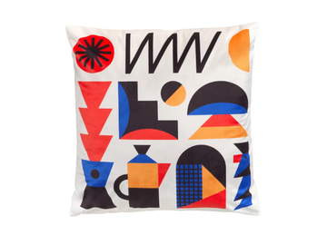 MR. MOUSE - Square polyester cushion by Qeeboo - view 3