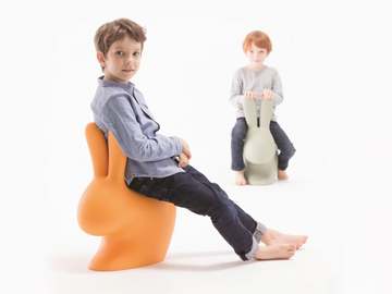 RABBIT BABY - Polyethylene kids chair by Qeeboo - view 2